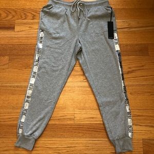 Bebe grey bling sweatpants
